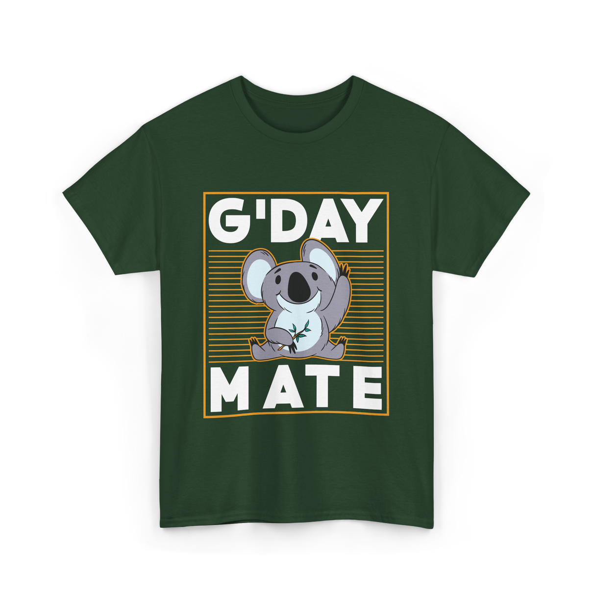 G'day Mate Koala Koalas T-Shirt - Forest Green