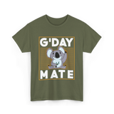 G'day Mate Koala Koalas T-Shirt - Military Green