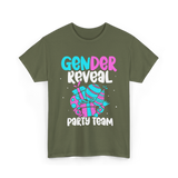 Gender Reveal Party Team T-Shirt - Military Green