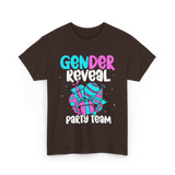 Gender Reveal Party Team T-Shirt - Dark Chocolate