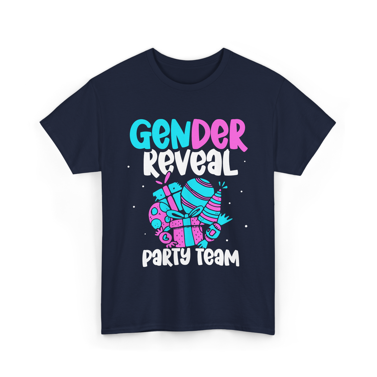 Gender Reveal Party Team T-Shirt - Navy