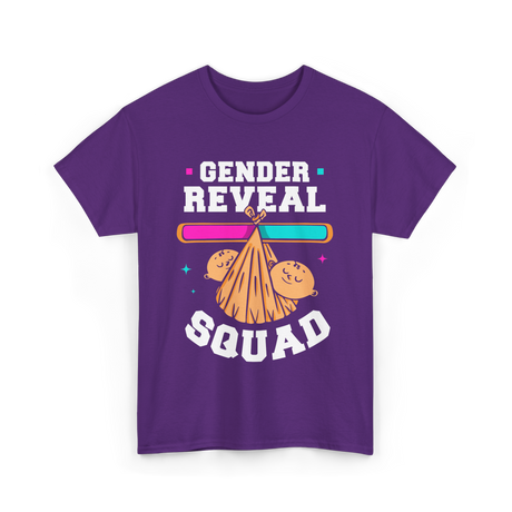 Gender Reveal Squad Gender Reveal T-Shirt - Purple