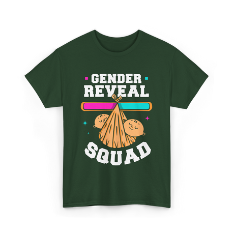 Gender Reveal Squad Gender Reveal T-Shirt - Forest Green