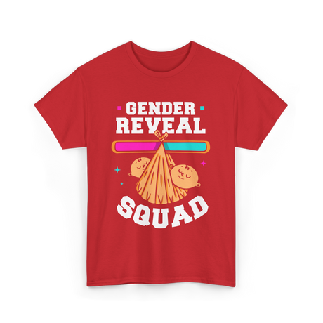 Gender Reveal Squad Gender Reveal T-Shirt - Red