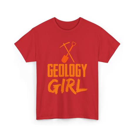 Geology Girl Geology Rocks T-Shirt - Red