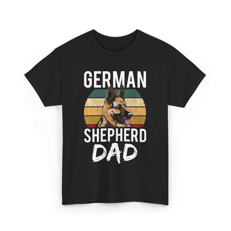 German Shepherd Dad Dog Dad T-Shirt - Black