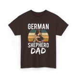 German Shepherd Dad Dog Dad T-Shirt - Dark Chocolate