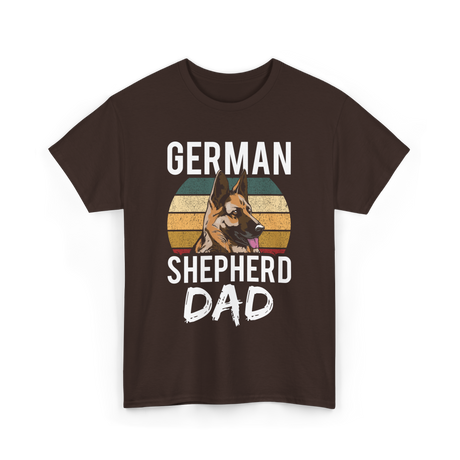 German Shepherd Dad Dog Dad T-Shirt - Dark Chocolate