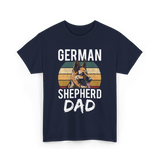 German Shepherd Dad Dog Dad T-Shirt - Navy