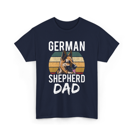 German Shepherd Dad Dog Dad T-Shirt - Navy