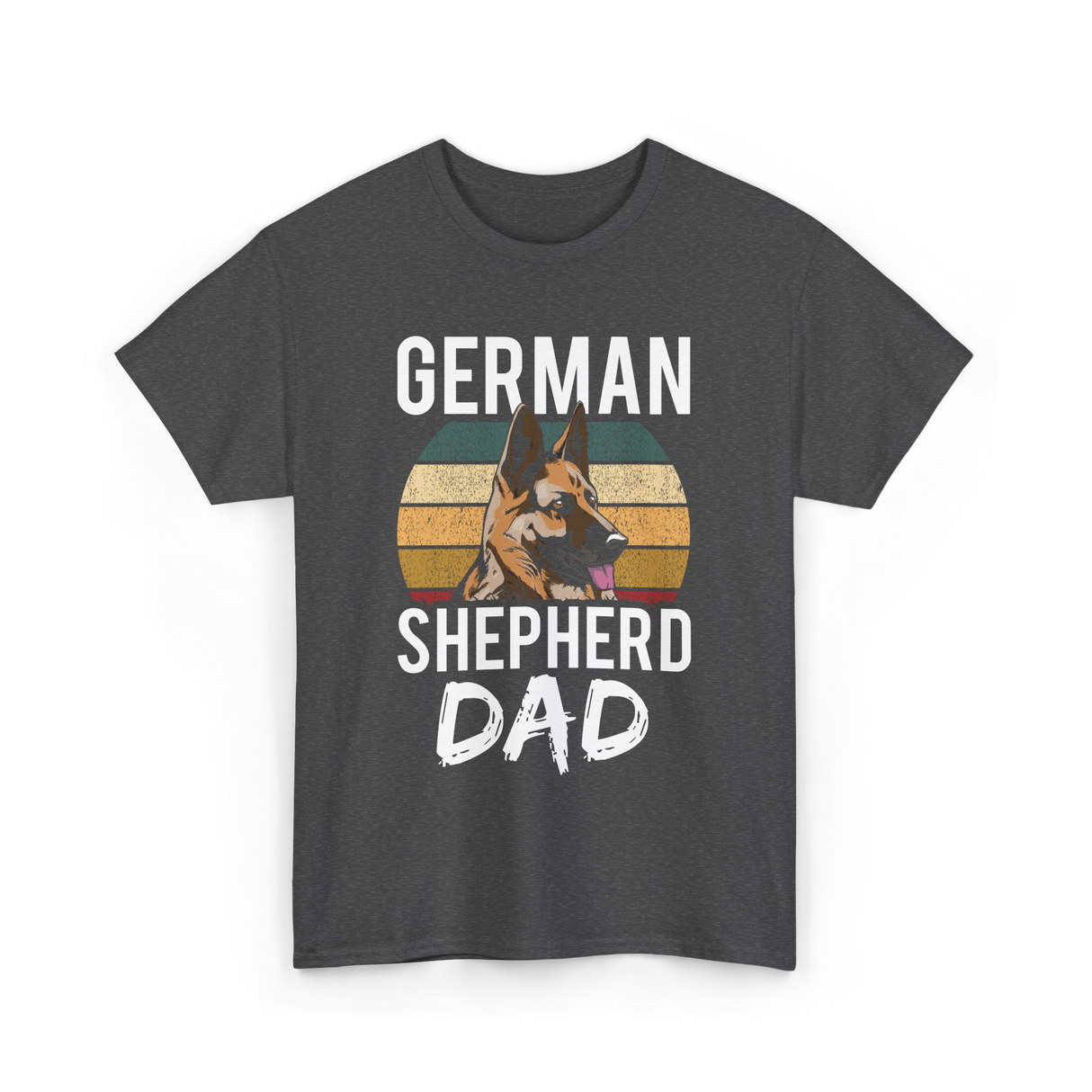 German Shepherd Dad Dog Dad T-Shirt - Dark Heather