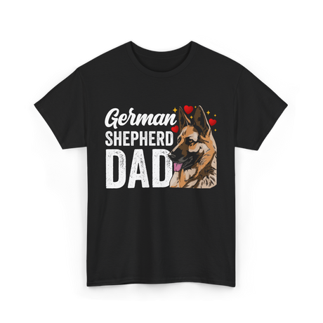 German Shepherd Dad Pet T-Shirt - Black