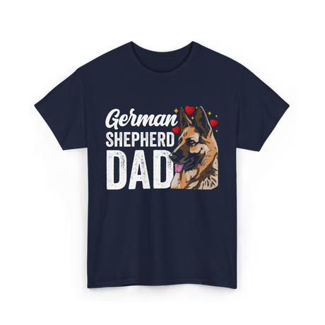 German Shepherd Dad Pet T-Shirt - Navy