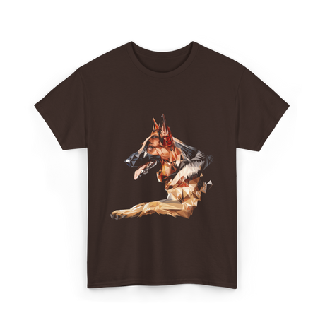 German Shepherd Dog Artwork German Shepherd T-Shirt - Dark Chocolate