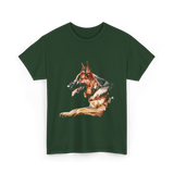 German Shepherd Dog Artwork German Shepherd T-Shirt - Forest Green