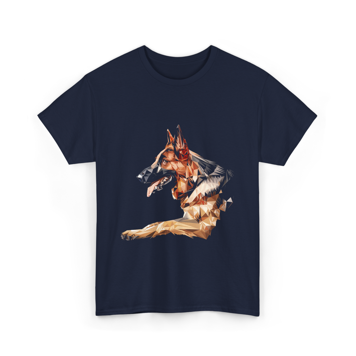 German Shepherd Dog Artwork German Shepherd T-Shirt - Navy