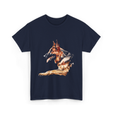 German Shepherd Dog Artwork German Shepherd T-Shirt - Navy