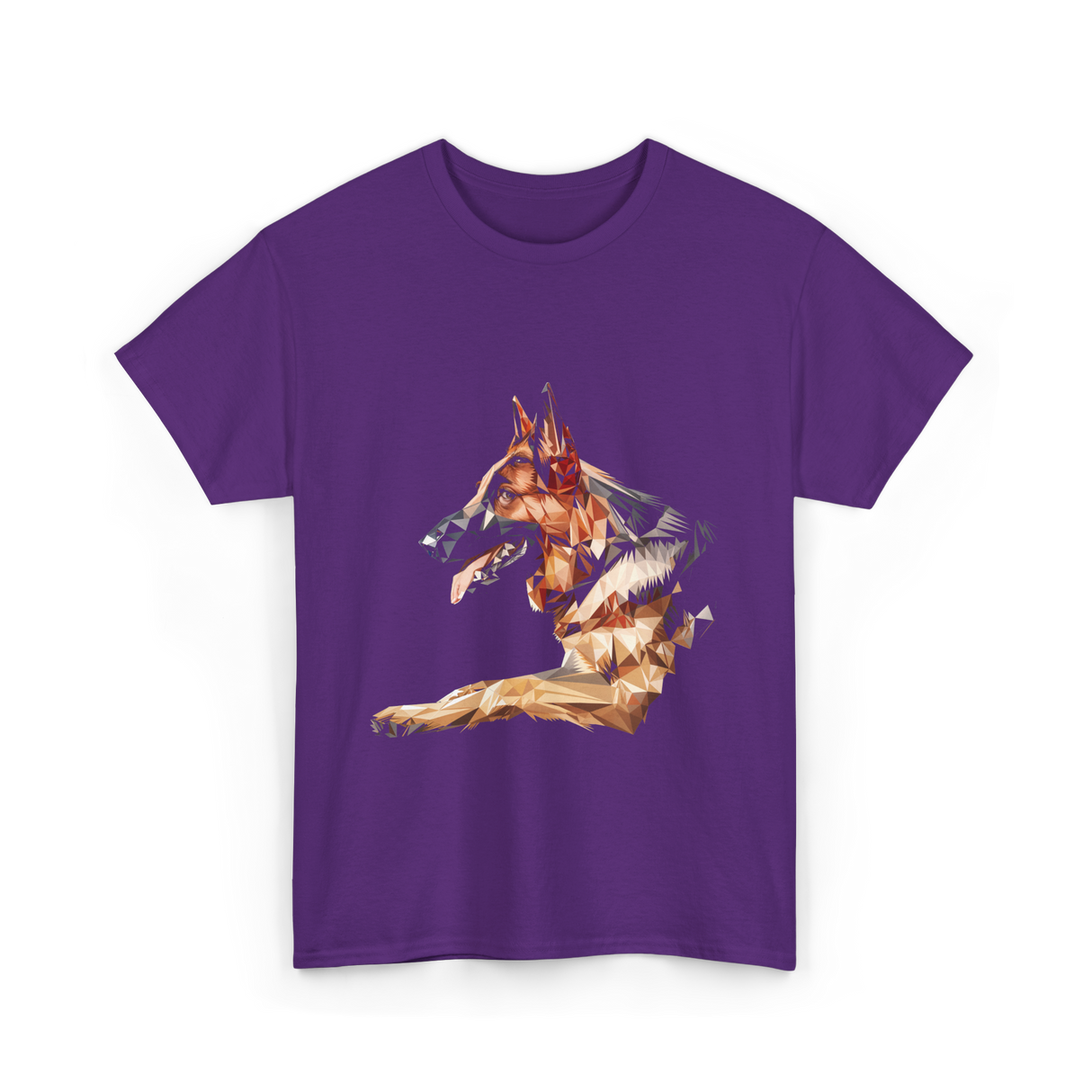 German Shepherd Dog Artwork German Shepherd T-Shirt - Purple