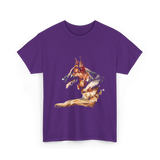 German Shepherd Dog Artwork German Shepherd T-Shirt - Purple