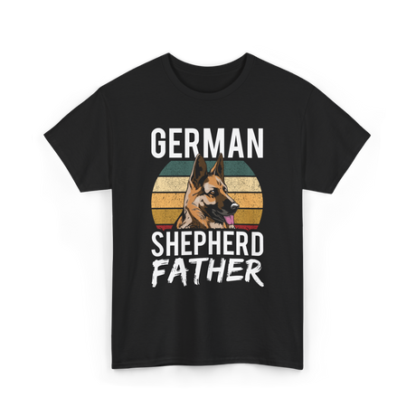 German Shepherd Father Dog Dad T-Shirt - Black