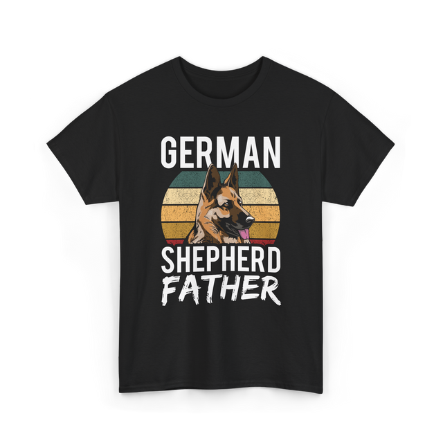 German Shepherd Father Dog Dad T-Shirt - Black