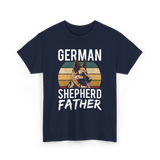 German Shepherd Father Dog Dad T-Shirt - Navy