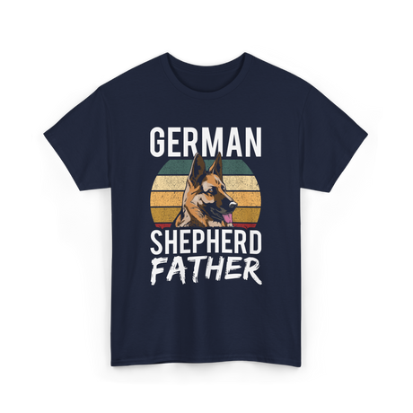 German Shepherd Father Dog Dad T-Shirt - Navy