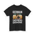 German Shepherd Grandma Dog T-Shirt - Black