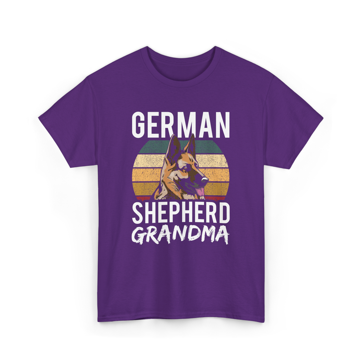 German Shepherd Grandma Dog T-Shirt - Purple