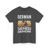 German Shepherd Grandma Dog T-Shirt - Dark Heather