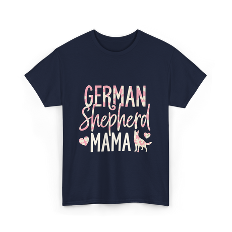 German Shepherd Mama Dog Lover T-Shirt - Navy