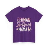 German Shepherd Mama Dog Lover T-Shirt - Purple