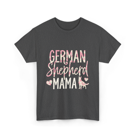 German Shepherd Mama Dog Lover T-Shirt - Dark Heather