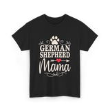 German Shepherd Mama Shepherd Dog T-Shirt - Black