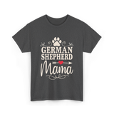 German Shepherd Mama Shepherd Dog T-Shirt - Dark Heather