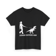 German Shepherd Mom Dinosaur T-Shirt - Black