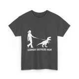 German Shepherd Mom Dinosaur T-Shirt - Dark Heather