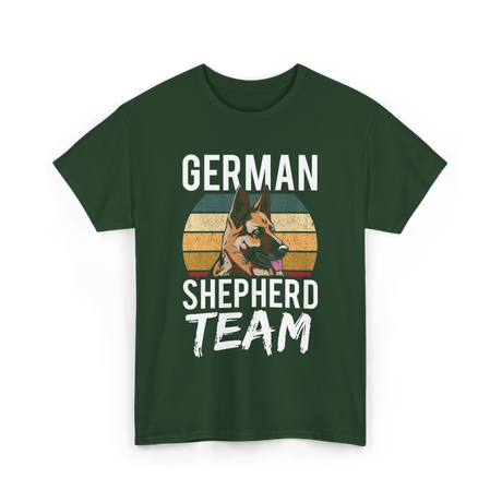 German Shepherd Team Dog Lover T-Shirt - Forest Green