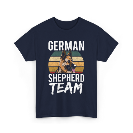 German Shepherd Team Dog Lover T-Shirt - Navy