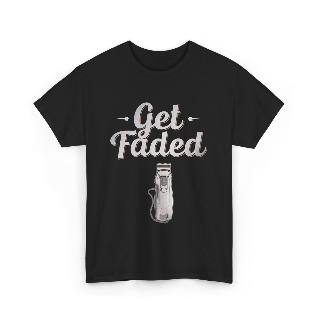 Get Faded Barber Fade T-Shirt - Black