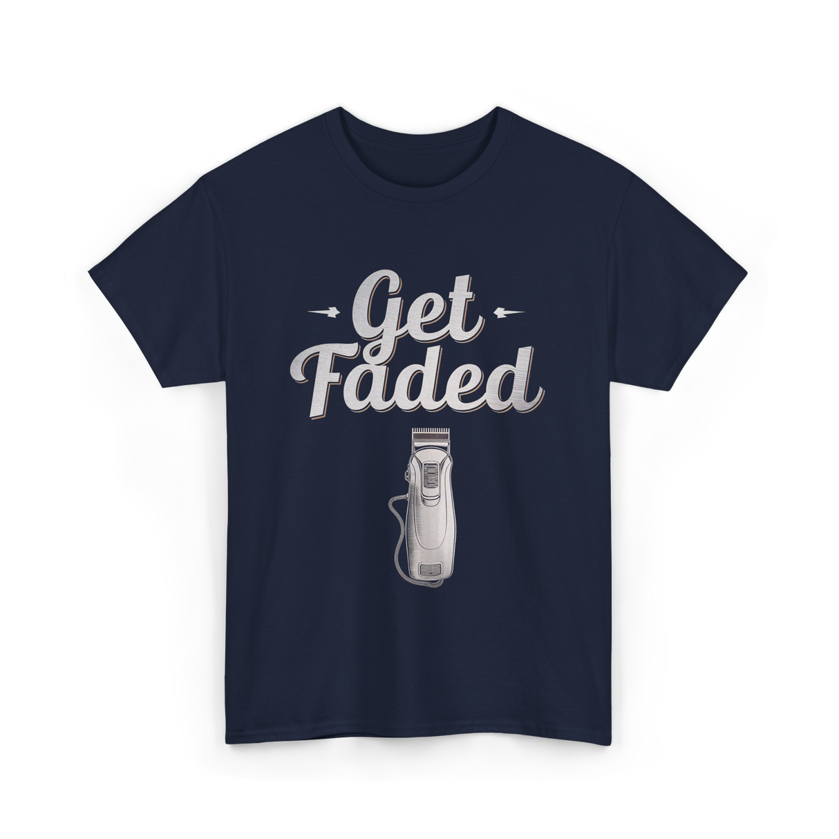 Get Faded Barber Fade T-Shirt - Navy