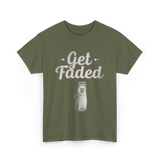 Get Faded Barber Fade T-Shirt - Military Green