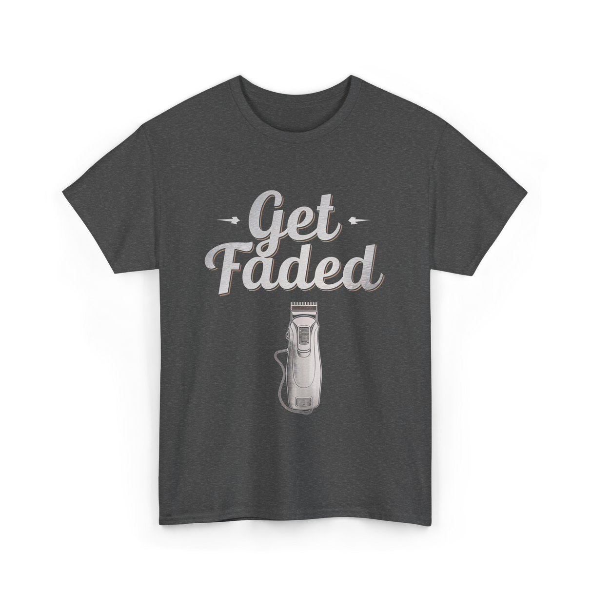 Get Faded Barber Fade T-Shirt - Dark Heather