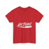 Get Faded Barber Hairstylist T-Shirt - Red