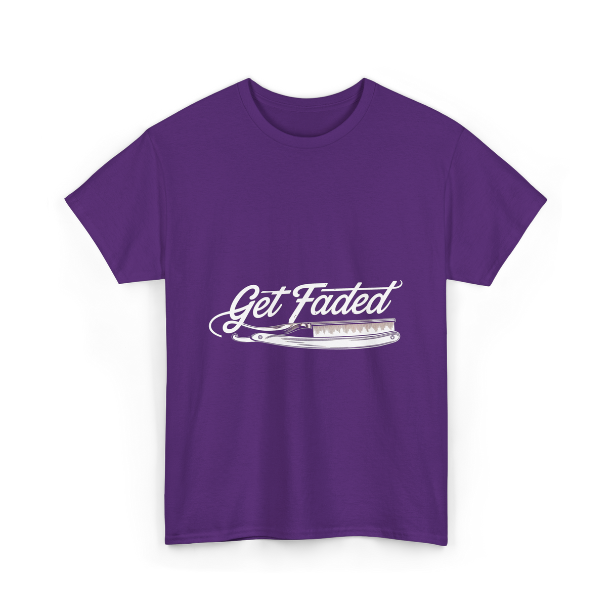 Get Faded Barber Hairstylist T-Shirt - Purple