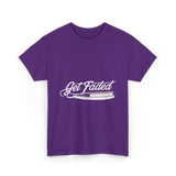 Get Faded Barber Hairstylist T-Shirt - Purple