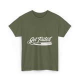 Get Faded Barber Hairstylist T-Shirt - Military Green