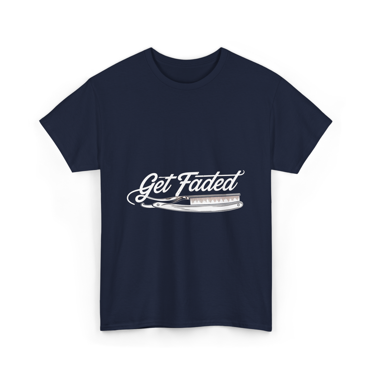 Get Faded Barber Hairstylist T-Shirt - Navy