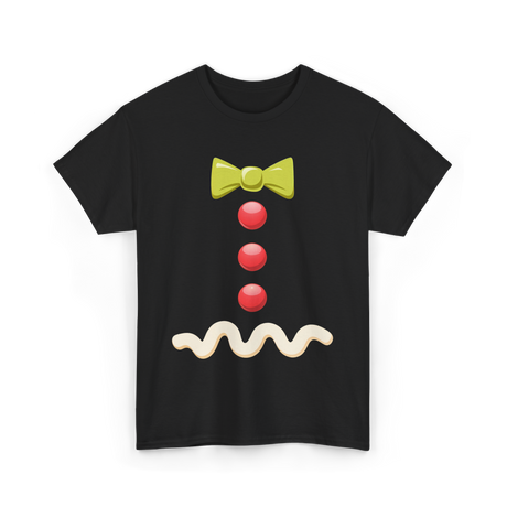 Gingerbread Bow Tie Costume T-Shirt - Black