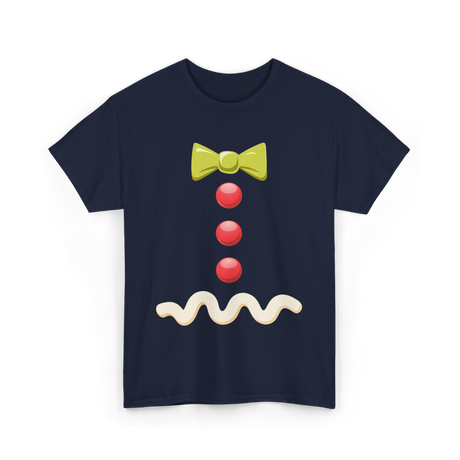 Gingerbread Bow Tie Costume T-Shirt - Navy